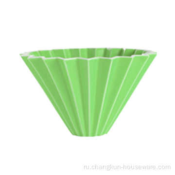 Чашка с фильтром для кофе керамическая капельница в форме оригами